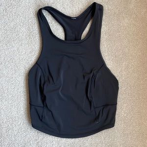 Lululemon Black Power Through Tank Top